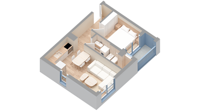 Apartament 1+1 | 0212 | Rezidenca Oxa | Linze
