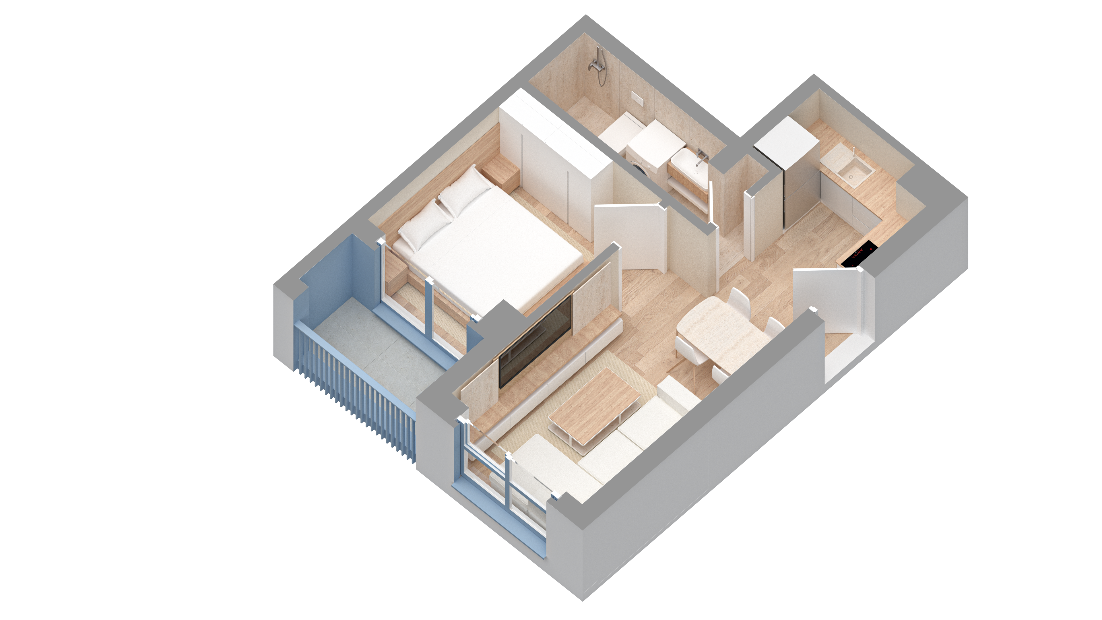 Apartament 1+1 | 0911 | Rezidenca Oxa | Linze