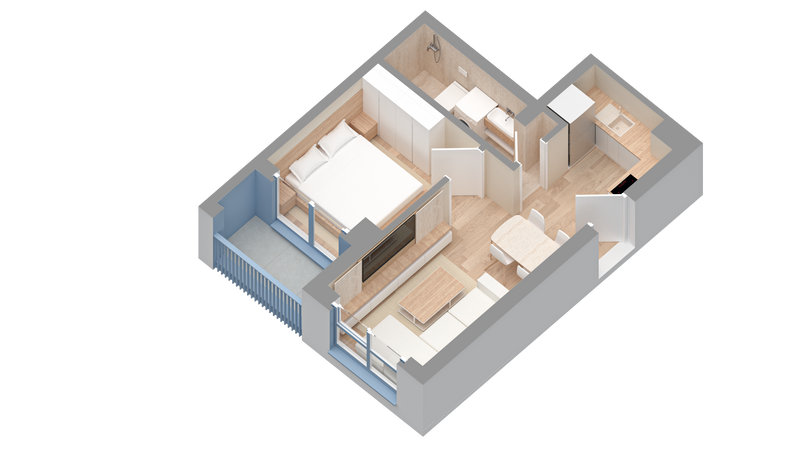 Apartament 1+1 | 0911 | Rezidenca Oxa | Linze