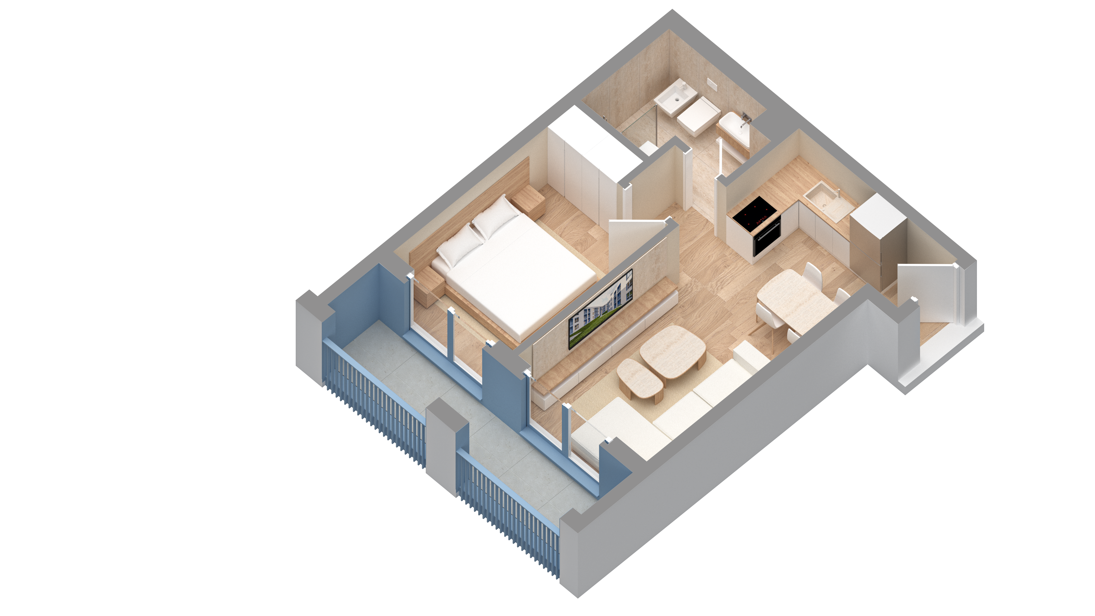 Apartament 1+1 | 0626 | Rezidenca Oxa | Linze