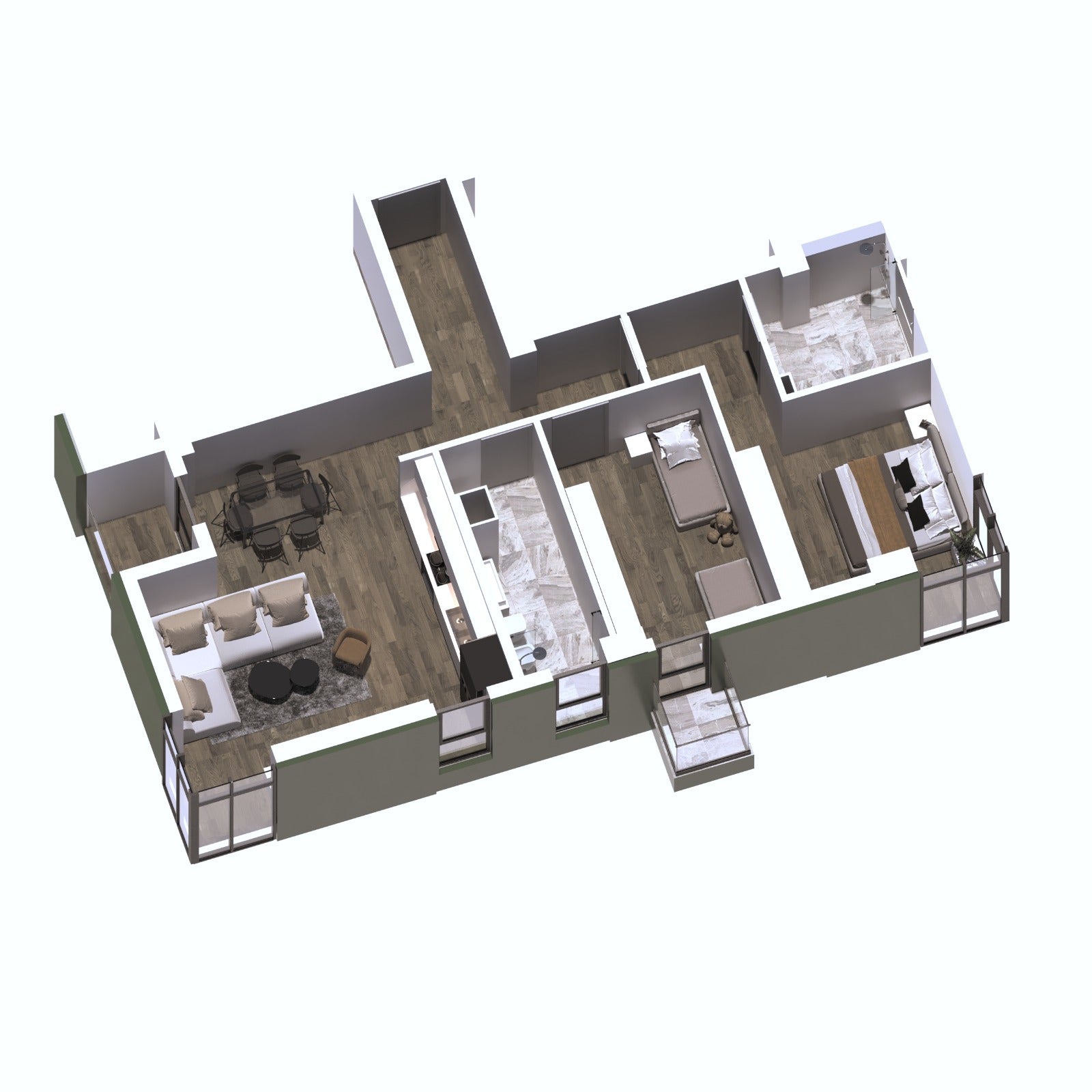 Apartament 2+1+2 | A23 | Rezidenca Liv | Ish Fusha e Aviacionit