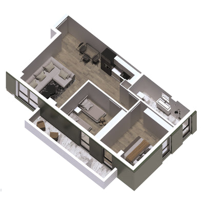 Apartament 2+1 | A33 | Rezidenca Liv | Ish Fusha e Aviacionit