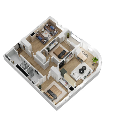 Apartament 3+1+2 | A20 | Klensi | 21 Dhjetori