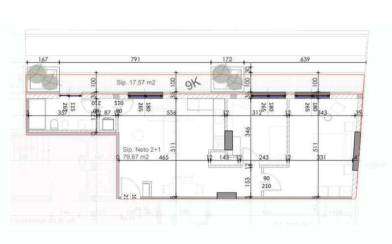Apartament 2+1 | 52 | Rezidenca Eliston | Ish Fusha e Aviacionit
