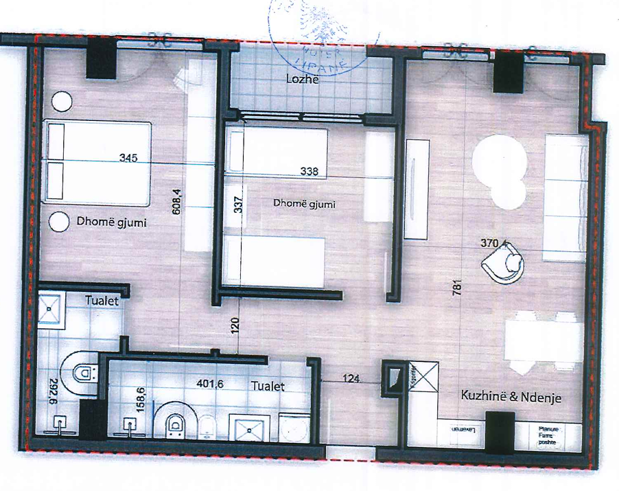 Apartament 2+1+2 | S1-2 | Rezidenca Splendor | Porcelan