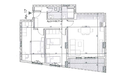 Apartament 2+1 | 17-3-A | Ringside Residence - Paskuqan