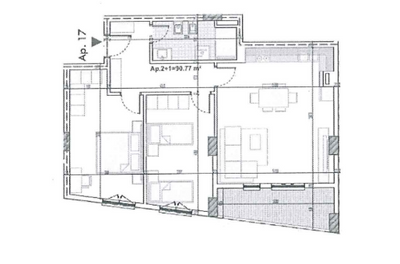 Apartament 2+1 | 17-3-A | Ringside Residence - Paskuqan