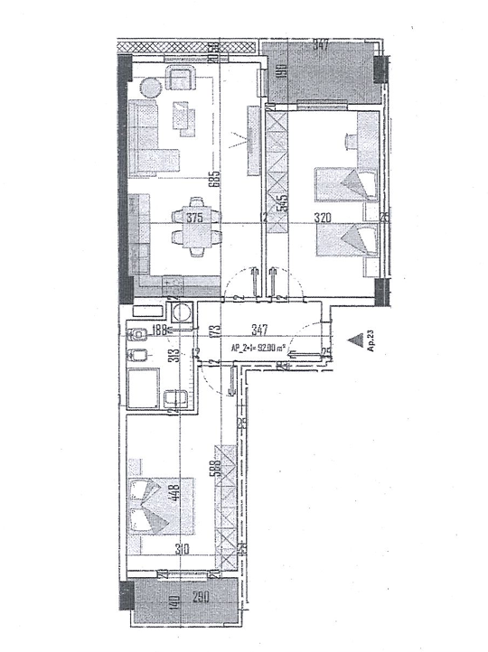 Apartament 2+1 | A-23 | Lidhja e Prizrenit - Paskuqan