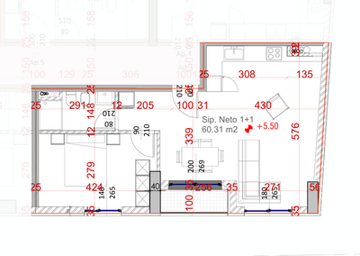 Apartament 1+1 | 03 | Rezidenca Eliston | Ish Fusha e Aviacionit