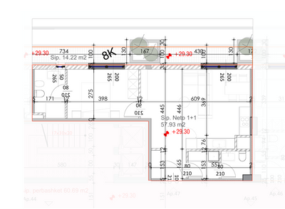Apartament 1+1+Verandë | 47 | Rezidenca Eliston | Ish Fusha e Aviacionit