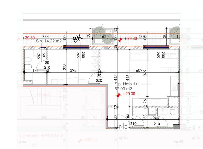 Apartament 1+1+Verandë | 47 | Rezidenca Eliston | Ish Fusha e Aviacionit
