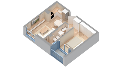 Apartament 1+1 | 0417 | Rezidenca Oxa | Linze